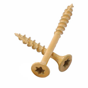 Groothandel Koolstofstalen Dekschroef Assortiment Set Geel Gegalvaniseerd Roestbestendige Zelftappende Houtschroeven #10 & #8X1-1/2 Inch - Product Image 4