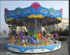 Atracción de Feria, Carrusel de Caballos, Equipo de Parque de Atracciones, 16 Asientos, Certificado CE Europeo, Juegos Mecánicos para Niños - Product Image 6