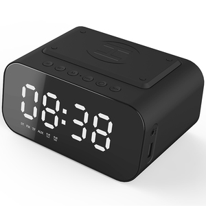 Nouvelle station de charge sans fil 3-en-1, réveil multifonction, haut-parleur extérieur avec sortie 5W, matériau ABS, <span class=keywords><strong>radio</strong></span> FM - Product Image 1