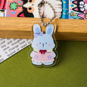 Pendentif décoratif pour sac à dos et porte-clés en acrylique, motif animal de dessin animé, sélectionné avec soin, léger, DIY, vente en gros - Product Image 4