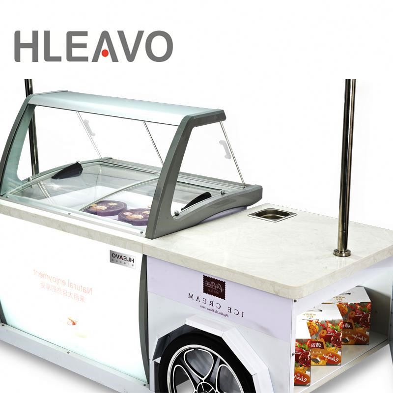 Réfrigérateur Commercial de Poussée De Crème Glacée Chariot de Vente