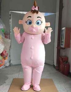 Disfraz de mascota personalizado disfraz de Mascota de personajes de bebé rosa y azul - Product Image 4