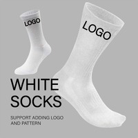 Chaussettes de sport et de lingerie professionnelles personnalisées de haute qualité 100% coton pour hommes, chaussettes à logo brodé personnalisé