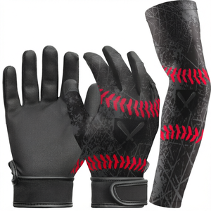 Gants de frappe de baseball pour adultes et jeunes, gants de receveur avec fermeture auto-agrippante, paume souple antidérapante, équipement d'entraînement - Product Image 1