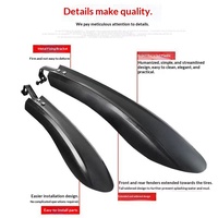 Garde-boue de vélo de montagne LJX L88 à dégagement rapide, accessoire anti-boue, protection contre la pluie, garde-boue en plastique, garde-boue de vélo