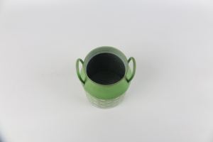 Set di vaso verde con il modello, giardino <span class=keywords><strong>vasi</strong></span> di fiori in metallo anfora <span class=keywords><strong>vasi</strong></span> ornamento desktop - Product Image 4