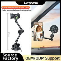 Bras magique réglable robuste pour voiture, support de téléphone portable à ventouse, rotation flexible de 360 degrés, vente en gros