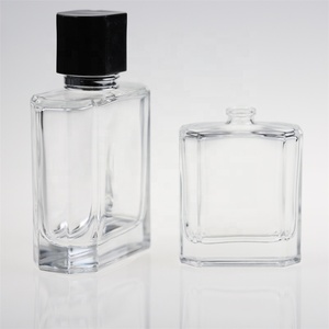 1 pièce, bouteille de parfum de luxe carrée 100ml avec couvercle métallique, en verre, vente en gros - Product Image 6