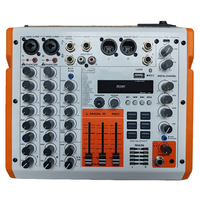 Console de mixage analogique professionnelle haute performance 4 canaux OEM 4CH Type-C OTG pour diffusion en direct, construction métallique, DSP 24 bits, boucle de retour