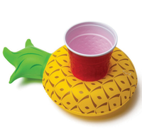 Personnaliser Logo Mini Boisson Flottant Pvc Gonflable Anneau De Natation Partie Porte-Gobelet Piscine Flotteur