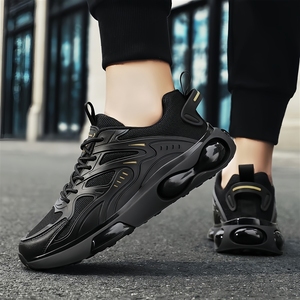 Chaussures <span class=keywords><strong>de</strong></span> <span class=keywords><strong>sport</strong></span> pour hommes, respirantes, en mesh, pour la course à pied, antidérapantes, résistantes à l'usure, semelles épaisses, décontractées - Product Image 1