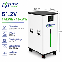 Batterie LiFePO4 LIRVO pour Ventes B2B, 48V 800Ah 1000Ah, Batterie LiFePO4 48V 300Ah, 40kWh 50kWh avec Garantie 10 Ans pour ESS