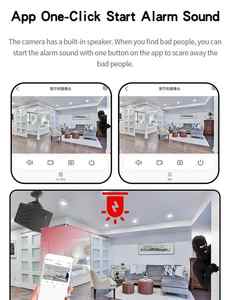 Ack P جهاز مراقبة منزلي صغير ذكي لاسلكي مع رؤية ليلية واكتشاف الحركة داخل المنزل - Product Image 5