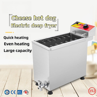 Fromage coréen Hot Dogs Sticks Machine à frire Mozzarella Hot Dog Maker Machine Corn Dog Friteuse