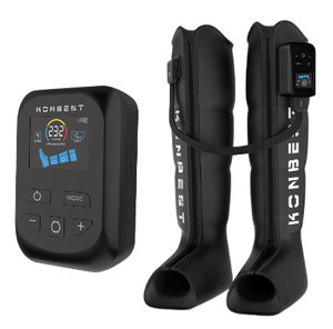KONBEST 9490Pro Sistema di Stivali Massaggianti a Compressione d'Aria Portatili Ricaricabili Wireless a 4 Camere per Recupero Migliorato - Product Image 1