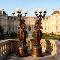 Statues de déesses personnalisables en bronze, multi-lampes, grandeur nature, art décoratif intérieur et extérieur