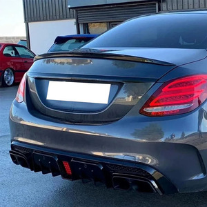 Diffusore Posteriore per Mercedes Benz <span class=keywords><strong>W205</strong></span> Classe C <span class=keywords><strong>AMG</strong></span> C63 C63S C43 C43S Berlina 2015-2021, Stile Brabus - Product Image 4