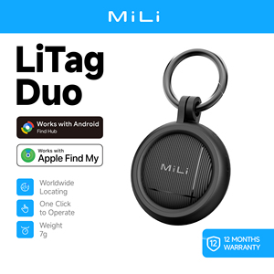 Nuovo LiTag Duo con <span class=keywords><strong>custodia</strong></span> in plastica, localizzatore intelligente impermeabile IPX65, tracker di posizione per animali domestici, portafogli, oggetti smarriti, navigazione GPS, compatibile con iOS, per bambini - Product Image 1