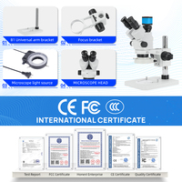 SANQTID TD-0745N-2304 Trinocular Stereo Microscope USB HDMI Mobile Phone Repair Tools 7-45X Industrial Electronic Magnifier