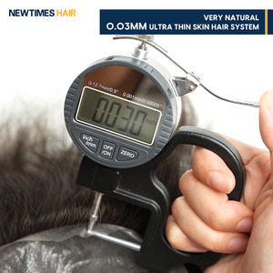 Prótesis Capilar de Piel Ultra Fina de 0.02-0.03 mm para Hombre, Peluquín de Cabello 100% Humano de Reemplazo - Product Image 3