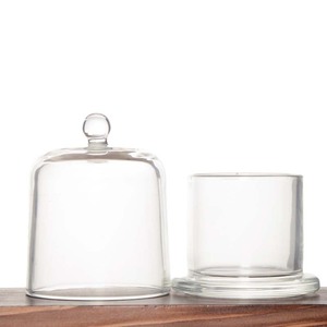 ファンシー空クリアドームベル容器クロッシュガラスキャンドルジャーキャンドル容器ホルダーカップドーム蓋付き - Product Image 1