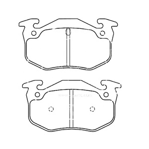 SDCX Essieu arrière GDB905 DB1301 PN0270 SP1242 7701-204-45 <span class=keywords><strong>Plaquette</strong></span> de frein GDB905 pour PEUGEOT 206 / 205 / <span class=keywords><strong>306</strong></span> PEUGEOT 206 CC - Product Image 2