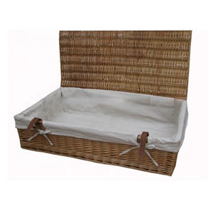 Cestas <span class=keywords><strong>de</strong></span> Mimbre Artesanales con Tapas <span class=keywords><strong>de</strong></span> Tela para Debajo <span class=keywords><strong>de</strong></span> la Cama - Product Image 1