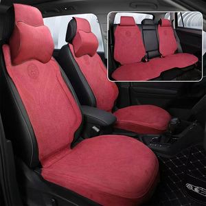 Housses de siège de voiture en velours respirant 3D de luxe, imperméables, ensemble complet, ajustement universel pour Audi A4, 4 saisons - Product Image 5