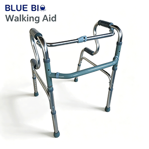 Deambulatore Sicuro in Lega di Alluminio con Impugnature Comfort e Punte Antiscivolo, Certificato CE per Anziani e Camminata Quotidiana - Product Image 1