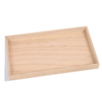 Bijoux en bois de Paulownia non finis faits à la main boîte-cadeau usine de haute qualité en gros bac de rangement bon marché