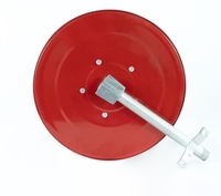Enrouleur de tuyau de lutte contre l'incendie DN25 avec 30m tuyau d'incendie manivelle bobine manuelle en acier au carbone Protection incendie Flexible et Durable