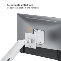 LDT104-C012 17 "-40" 11kg bras de moniteur ressort en aluminium ressort mécanique ordinateur VESA montage support de support de moniteur unique