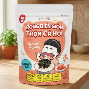 สาหร่ายอบกรอบผสมปลาแซลมอน 30 กรัม ขายส่ง O'food |   ข้าวปรุงรสสไตล์เกาหลี |   อาหารเวียดนามพร้อมรับประทาน |   อายุการเก็บรักษา 12 เดือน - Product Image 2