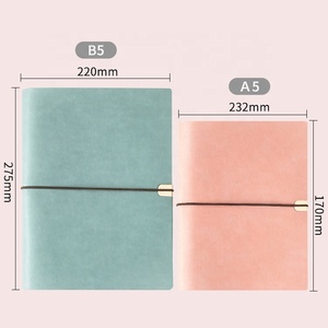 <span class=keywords><strong>B5</strong></span> halaman bergaris alat tulis kantor Notebook vintage kulit PU buku harian loose-leaf dengan dekorasi logam - Product Image 2