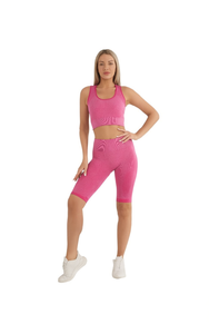 Tz397 Reggiseno Sportivo Senza Cuciture da Donna, Scollo Rotondo, Spandex Poliestere, Lunghezza al Ginocchio, Tinta Unita, Abbigliamento Fitness Yoga, Body - Product Image 1