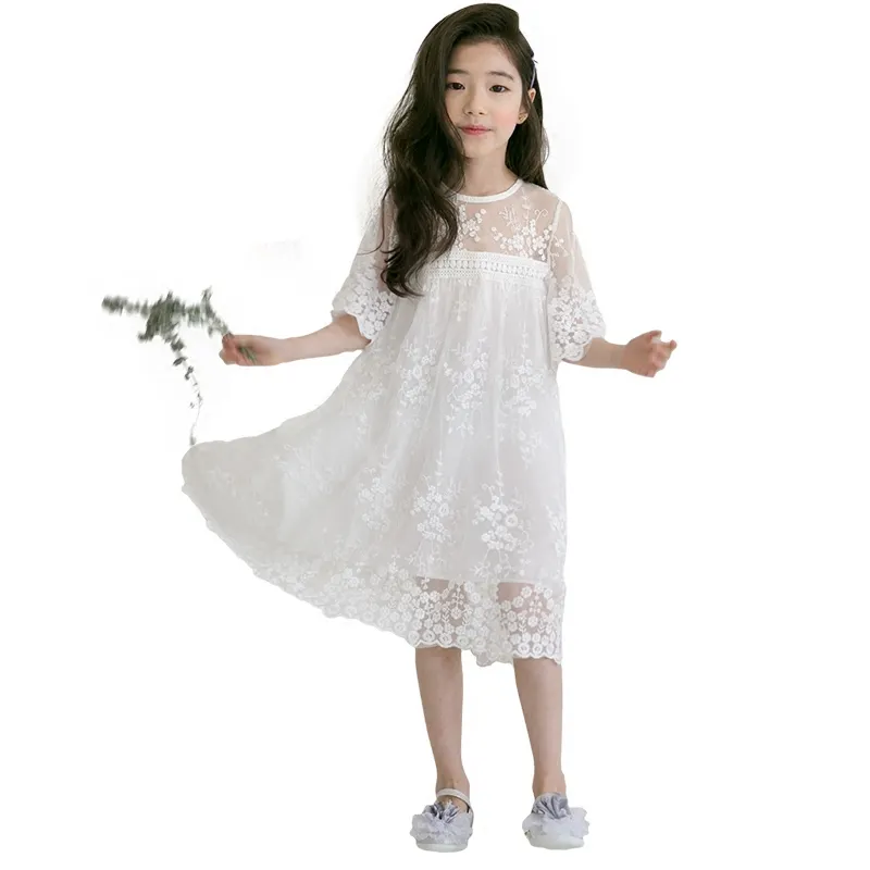 التسوق عبر الإنترنت الهند فساتين الصيف الجميلة الطفل الأبيض الملاك فتاة اللباس للأطفال الخريف البوتيك الملابس