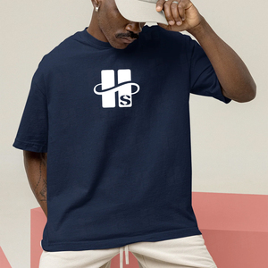 Custom Screen Print Design 220Gsm Loose Gym Fitness <b>T</b> <b>Shirt</b> Men's Thick Rib <b>Collar</b> Solid Luxury Boxy Fit <b>T</b> <b>Shirt</b> - Product Image 2