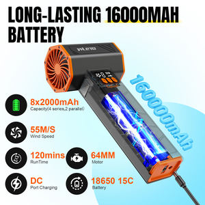 WLETO Moteur sans balais professionnel surdimensionné, souffleur de séchage turbo, 64MM, 1400g, pression du vent, <span class=keywords><strong>5</strong></span> vitesses, 55M/S vitesse maximale de l'<span class=keywords><strong>air</strong></span>, 80000RPM - Product Image 2