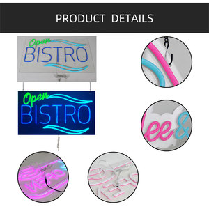 16*27inch nhà sản xuất bistor mở Led <span class=keywords><strong>Neon</strong></span> Đăng quảng cáo tùy chỉnh led <span class=keywords><strong>cafe</strong></span> nhà hàng trong nhà bảng Đăng - Product Image 6