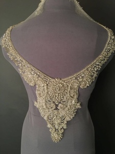 ลูกไม้แต่งขอบเสื้อแบบเปิด ลายดอกไม้สวยงาม แต่งขอบด้วยลูกไม้ ผ้าลูกไม้สำหรับเย็บติดชุด - Product Image 5