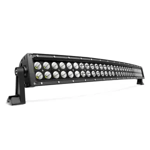 12V 24V 22 32 42 52 inç LED ışıklı çubuklar 2 satır 180w 240w 360w Offroad sürüş 4x4 50 inç kavisli kamyon araba Led ışık çubuğu