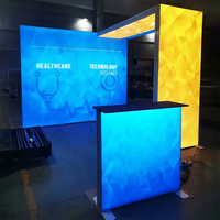 Boîte à lumière pour stand d'exposition, présentoirs d'exposition, boîtes lumineuses pour la publicité, stand 3*3