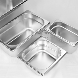 กระทะก้นลึก gastronom PAN สแตนเลสสตีล65 100 150 200มม. ขนาดเต็มสำหรับร้านขายสลัด - Product Image 2