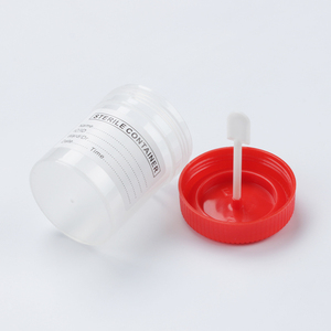 YINGMED Contenant jetable en plastique <span class=keywords><strong>de</strong></span> 40 ml pour échantillons d'urine et d'échantillons d'écume avec bouchon à vis - Product Image 2