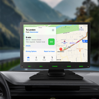 SEMAITU 7 ''Portable écran tactile voiture stéréo sans fil Apple Carplay Android Auto Non-Air-Gap Transmission FM toutes les voitures 1 an