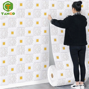 Paneles de Pared, Papel Tapiz <span class=keywords><strong>3D</strong></span>, Adhesivos de Pared de Espuma <span class=keywords><strong>3D</strong></span> para Decoración del Hogar - Product Image 1