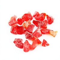 Copeaux de verre rouge clair concassés pour sols en terrazzo