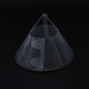 Kerah pemulihan hewan peliharaan plastik katun bulu polos <span class=keywords><strong>7</strong></span> ukuran kerah pelindung nyaman untuk anjing kucing - Product Image 5