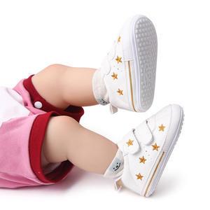 Zapatos planos de cuero Baby Love <span class=keywords><strong>Star</strong></span> suela de goma antideslizante 0-1 año zapatos para caminar para niños pequeños - Product Image 4