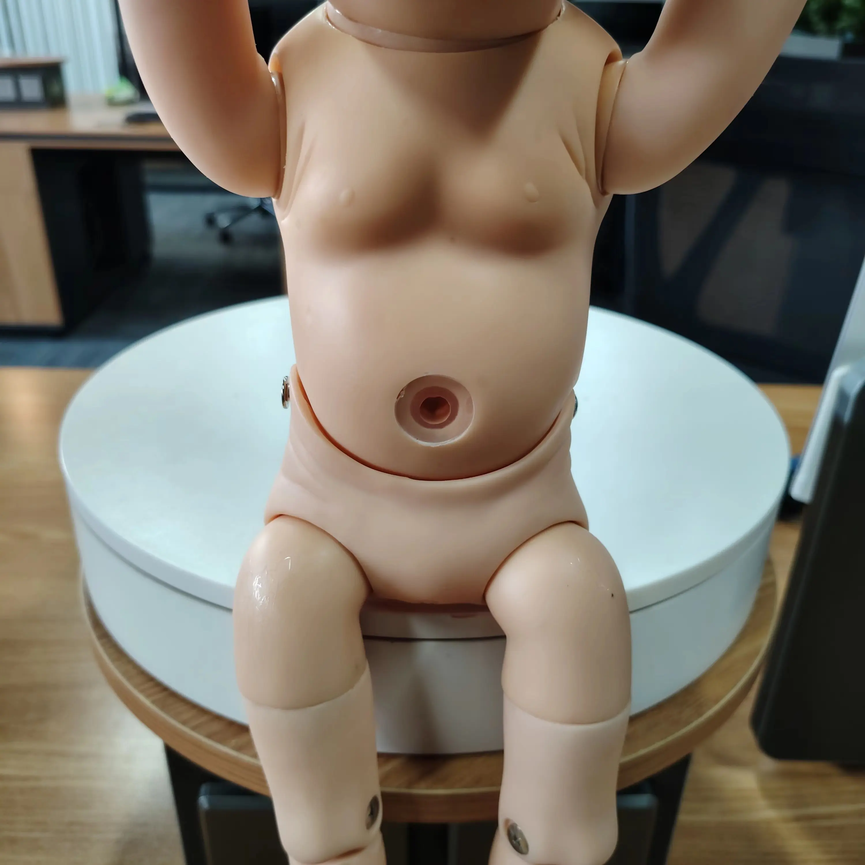 DARHMMY גמיש דגם תינוק בן יומו לתינוק מלמד מדעי רפואה בובת ראווה עם גפיים ניתנות לכיפוף
